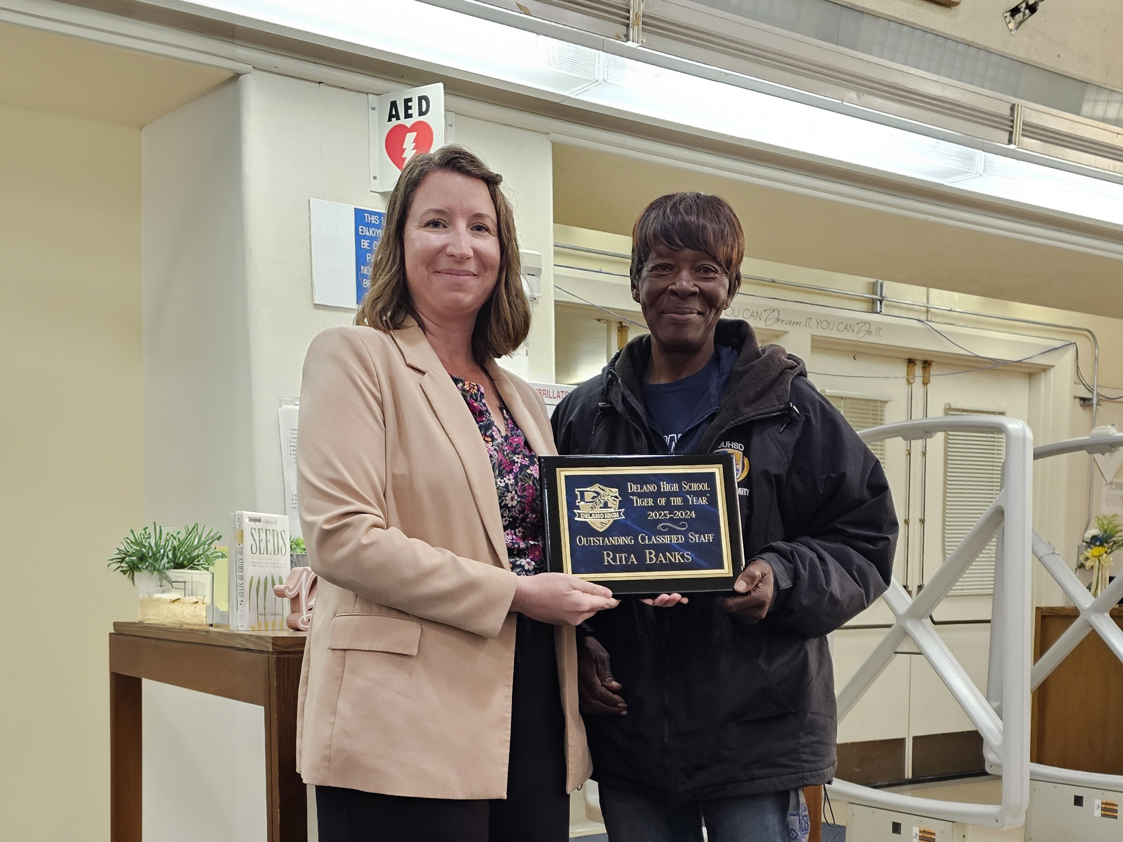 Delano High’s Beloved Campus Security Officer Rita Banks Honored ...