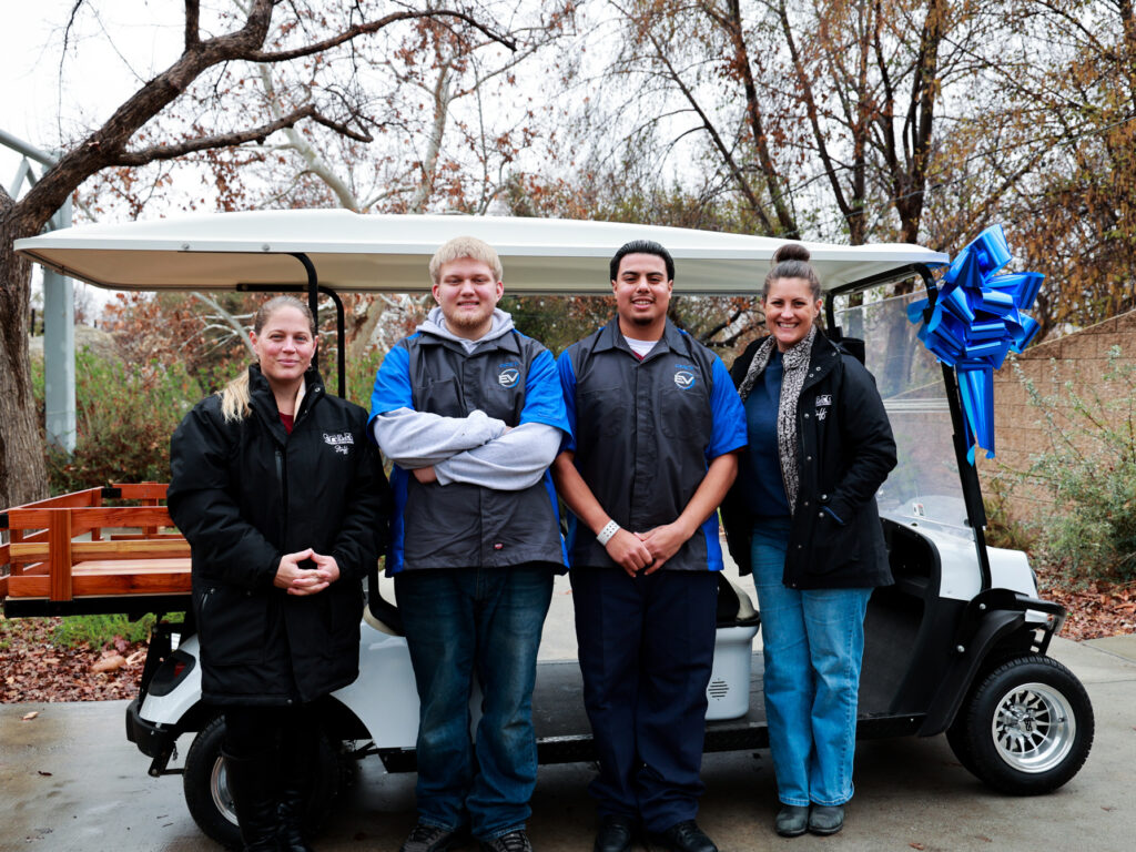 Students Donate Refurbished Golf Cart to CALM, Showcasing Hands-On Learning