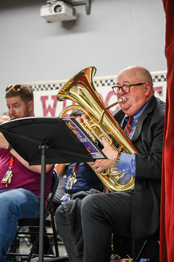 Michael Stone performing on the baritone. 
